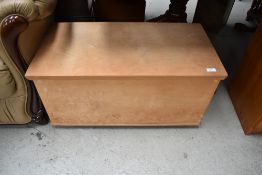 A vintage ply blanket box