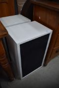 A pair of speaker cabinets