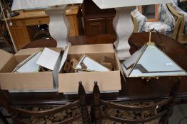 A selection modern light fittings in the Deco style