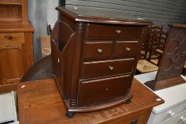 A reproduction magazine table