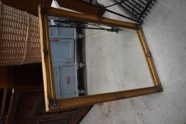A gilt frame wall mirror, approx. 86 x 60cm