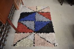 A vintage rag rug