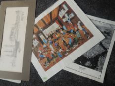 A Ltd Ed print, after Geldart. Liverpool , signed and num 192/500, 22 x 58cm, a Ltd Ed print,