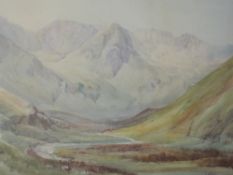 A watercolour, Nelson, valley landscape, signed and dated 1910, 21 x 28cm, plus frame and glazed