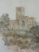 A watercolour, Dennis Syrotte, Jerusalem, signed and dated 1990, 22 x 19cm, plus frame and glazed