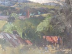 An oil painting, M Genge, country landscape, signed and dated (19)65, 40 x 50cm, plus frame
