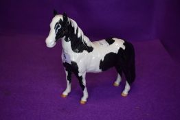 A Beswick study, Pinto Pony, piebald, second version, model no 1373