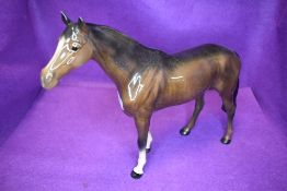 A Beswick study, Large Racehorse, brown, model no 1564