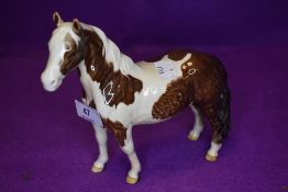 A Beswick study, Pinto Pony, skewbald, first version, model no 1373