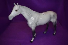 A Beswick study, Large Racehorse, grey, model no 1564