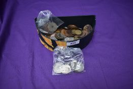 A small collection of UK & World Coins including George III 1817 half Crown, South African 1894 Half