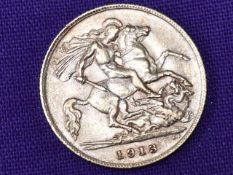 A 1913 George V Gold Half Sovereign