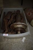 A selection of large screw fitted collets and Hercules fitments