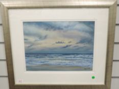 A pastel sketch, Airey Aileen, A New day Dawns, signed and attributed verso, 28 x 36cm, plus frame