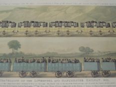A re- print, Liverpool and Manchester Railway, 30 x 70cm