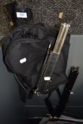 A selection of music stands etc