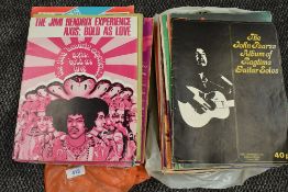 A selection of sheet music books, assorted interest