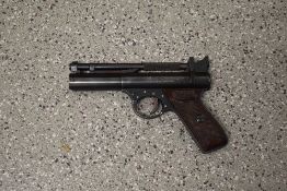 A Webley & Scott Ltd The Webley Premier Air Pistol, .22 cal, Series D, (fifth pin added)