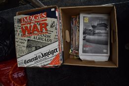 Two boxes of 1980's and later miscellaneous Military Magazines including Images of War etc