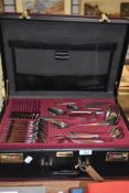 A high end canteen of fine cutlery by Nivella serving twelve consisting or 70 pieces in lockable