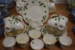 A part tea service by Colclough in the Ivy design
