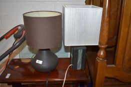 Two table lamps