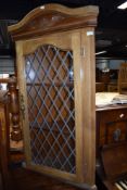 A vintage stained frame corner display