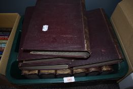 A selection of Chamber Encyclopaedia library volumes
