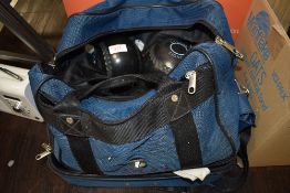 A bag of lawn bowls.