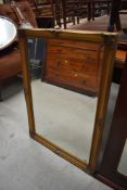 A gilt frame wall mirror, approx. 86 x 60cm
