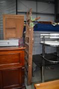 A set of traditional pitch pine step ladders