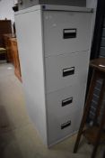 A modern metal file cabinet