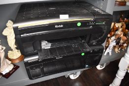 A kodak scanner and a printer