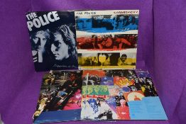 A selection of vinyl albums by The Police and Mr Sting 11 records in total
