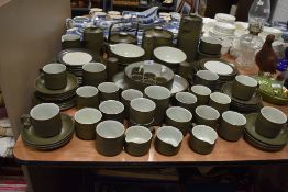 A good selection of mid century dinner and tea wares by Denby in the Chevron design