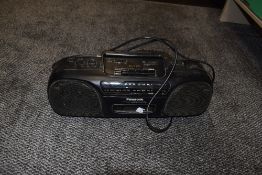 A Panasonic RX-FS430 boom box cassette and radio