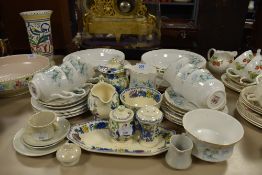 A selection of tea cups and saucers including Royal Stafford and Masons