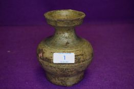A ceremonial Chinese rice or wheat vase or vessel dated around 200BC Han Dynasty having been