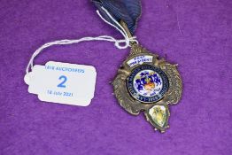 A local interest HM silver Masonic presentation medal for Lancaster Master Builders Association