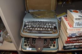 A vintage typewriters by Olivetti including Lettera 22 and Lettera 32