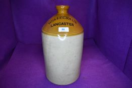 A local advertising flagon for Yates and Jackson Lancaster