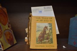 Twenty two early edition Beatrix Potter story books including Mr Tod and Peter Rabbit