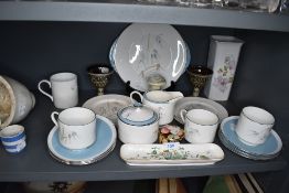 A mixed lot of ceramics including a selection of Aynsley 'Flying wild',studio pottery items, a