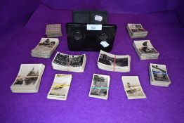 A Cavendas cinema scope and a selection of various picture cards