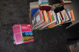 A selection of ordnance survey guides road maps and walking routes