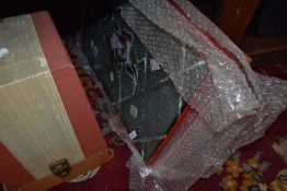 Four double glazed leaded light style window panels