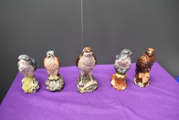 Five Beswick Beneagles Whisky Flask modelled as a Osprey containing 70% proof and 13 1/3 fl oz of