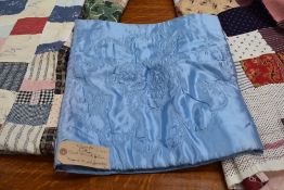 Two antique patch work quilts,both unfinished projects and are not padded or backed,brilliant bright