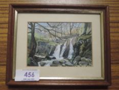 An oil painting, Marion Bradley, Mill Gill Langdale, 7 x 10cm, plus frame and glazed