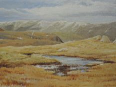 An oil painting on board, Marion Bradley, High Lakeland Pool, signed and attributed verso, 11 x